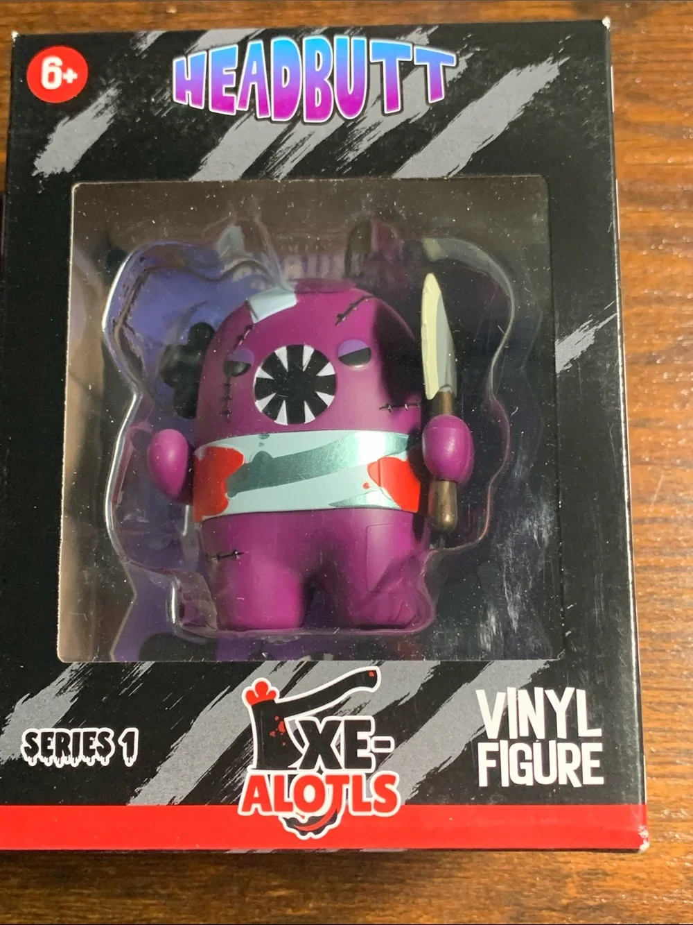 Headbutt Purple Vinyl Figure by XE-ALOTLS